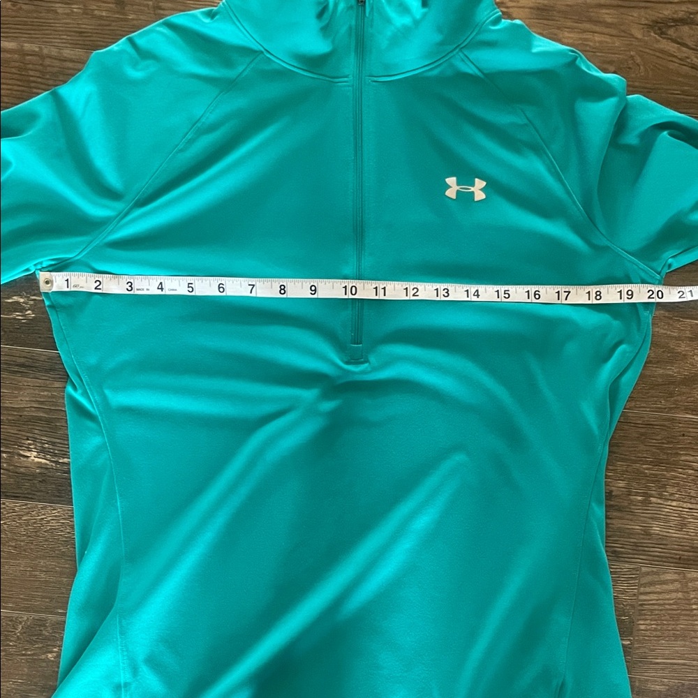 Under Armour Teal color Quarter-Zip Top Size Large - Picture 8 of 8